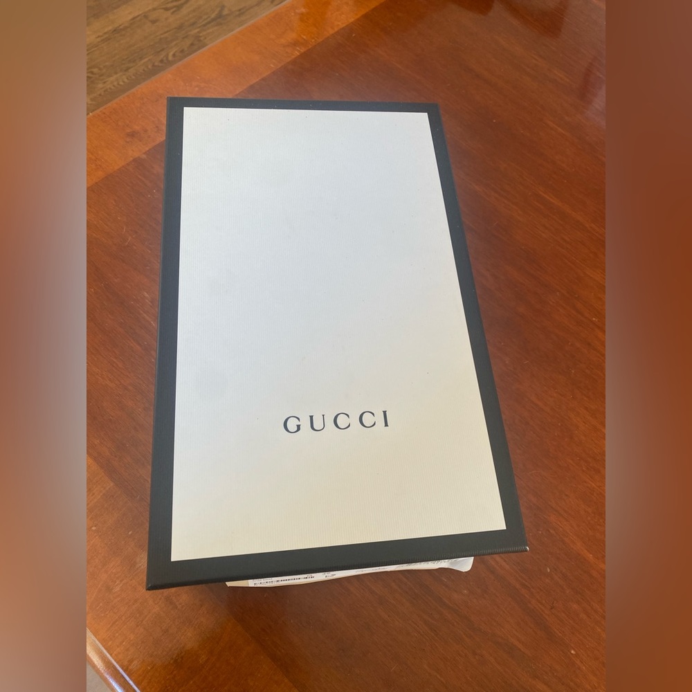 Gucci Rubber Logo Platform Slide Sandal